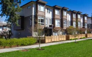 modern multi-story multifamily housing units